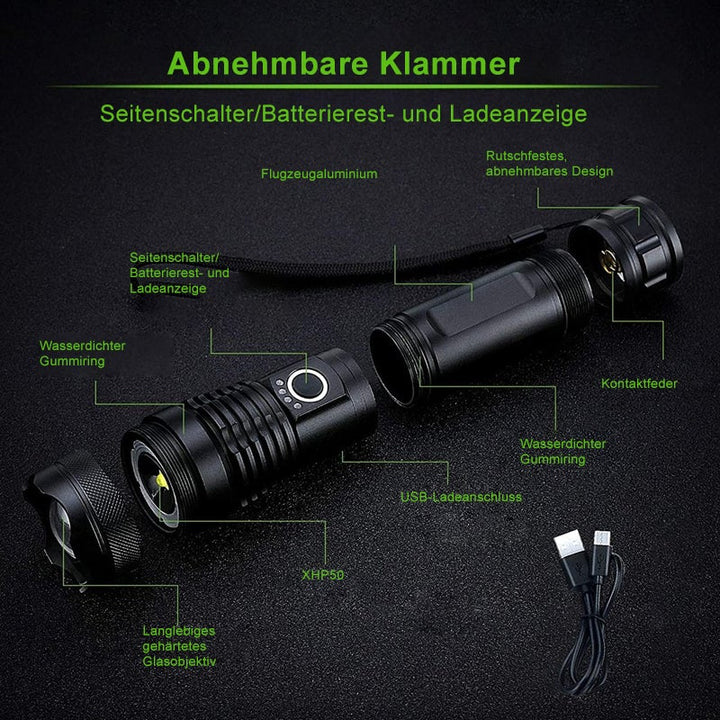 NightVision Pro™ | 🔦 Torcia LED militare impermeabile