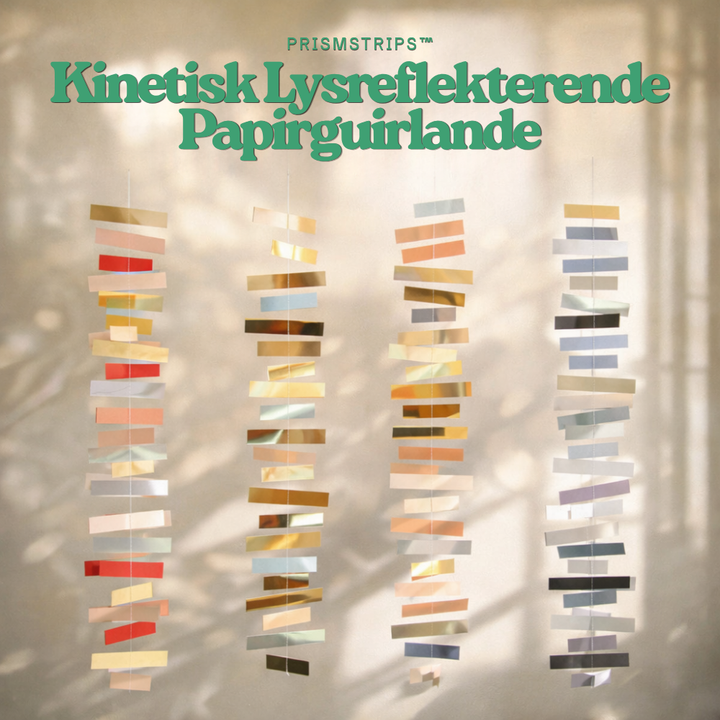 PrismStrips™ – Ghirlanda in Carta Riflettente Kinetica