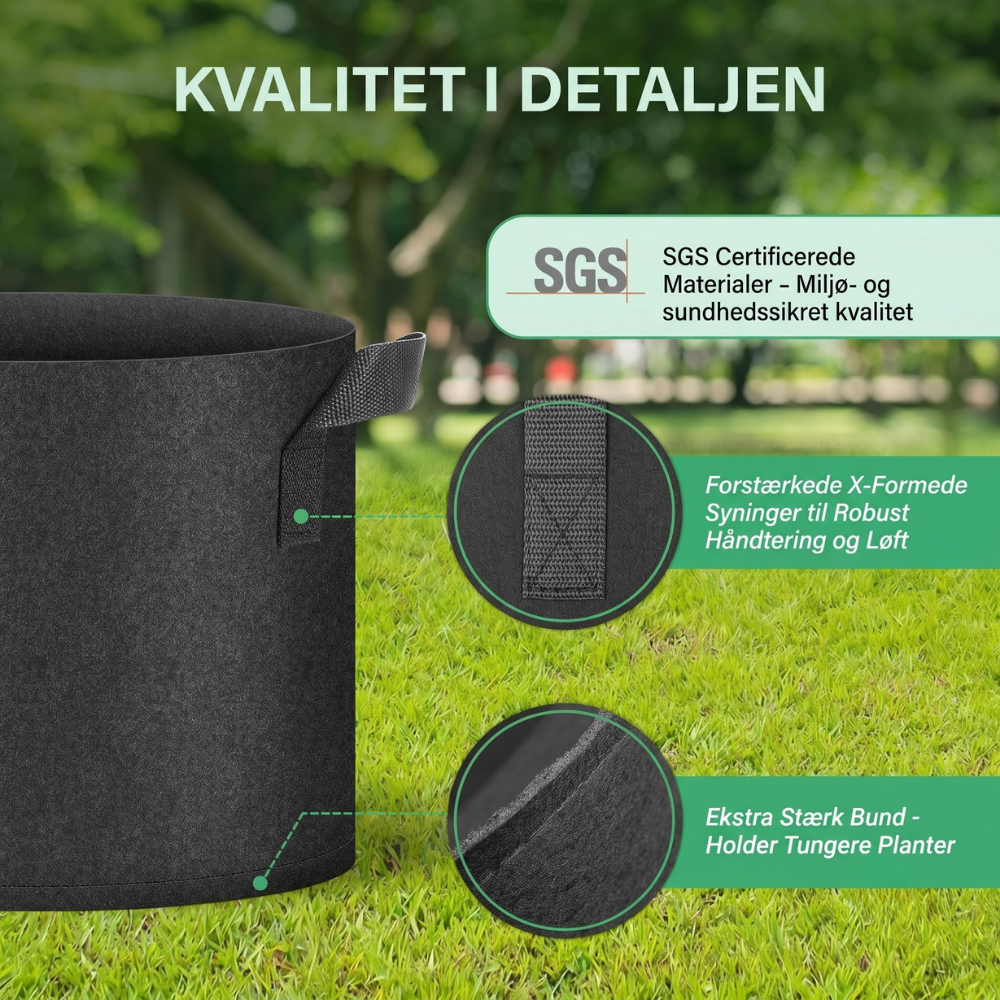 EcoSprout™ – Sacs de Plantes Réutilisables en Géotextile