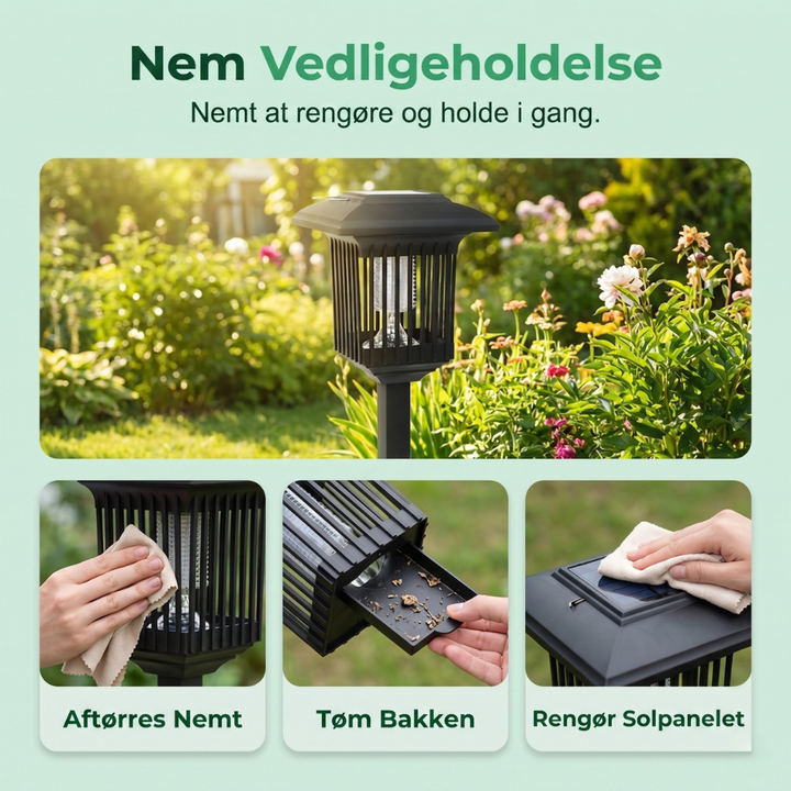 BuzzLight™ – 2-en-1 Lampe de Jardin Solaire et Tueur de Moustiques