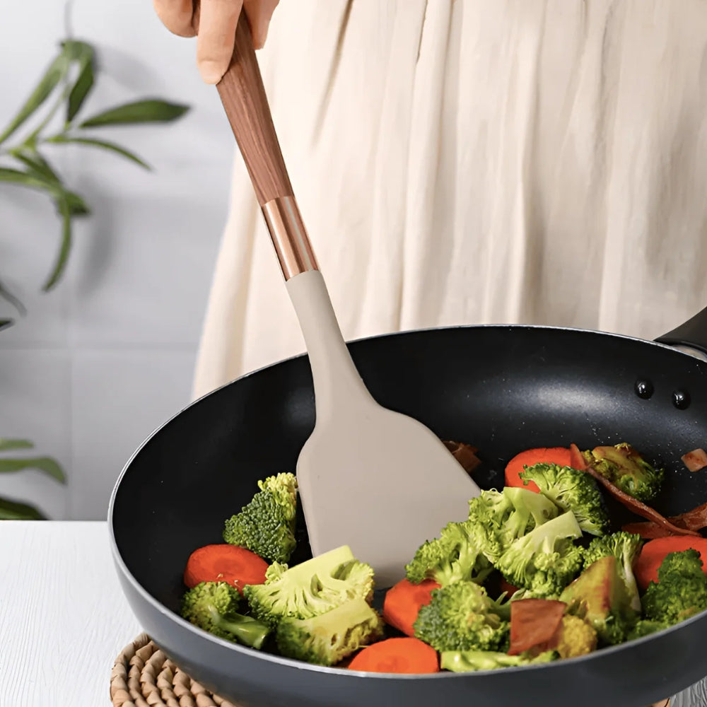Utensili da Cucina in Silicone di Lusso | Set da 10 Pz