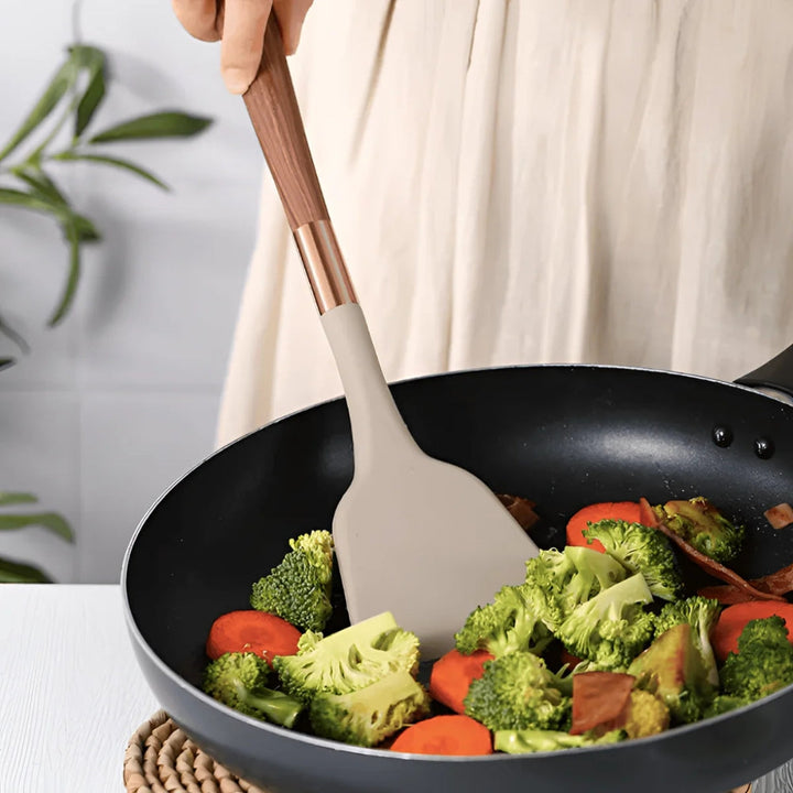 Utensili da Cucina in Silicone di Lusso | Set da 10 Pz