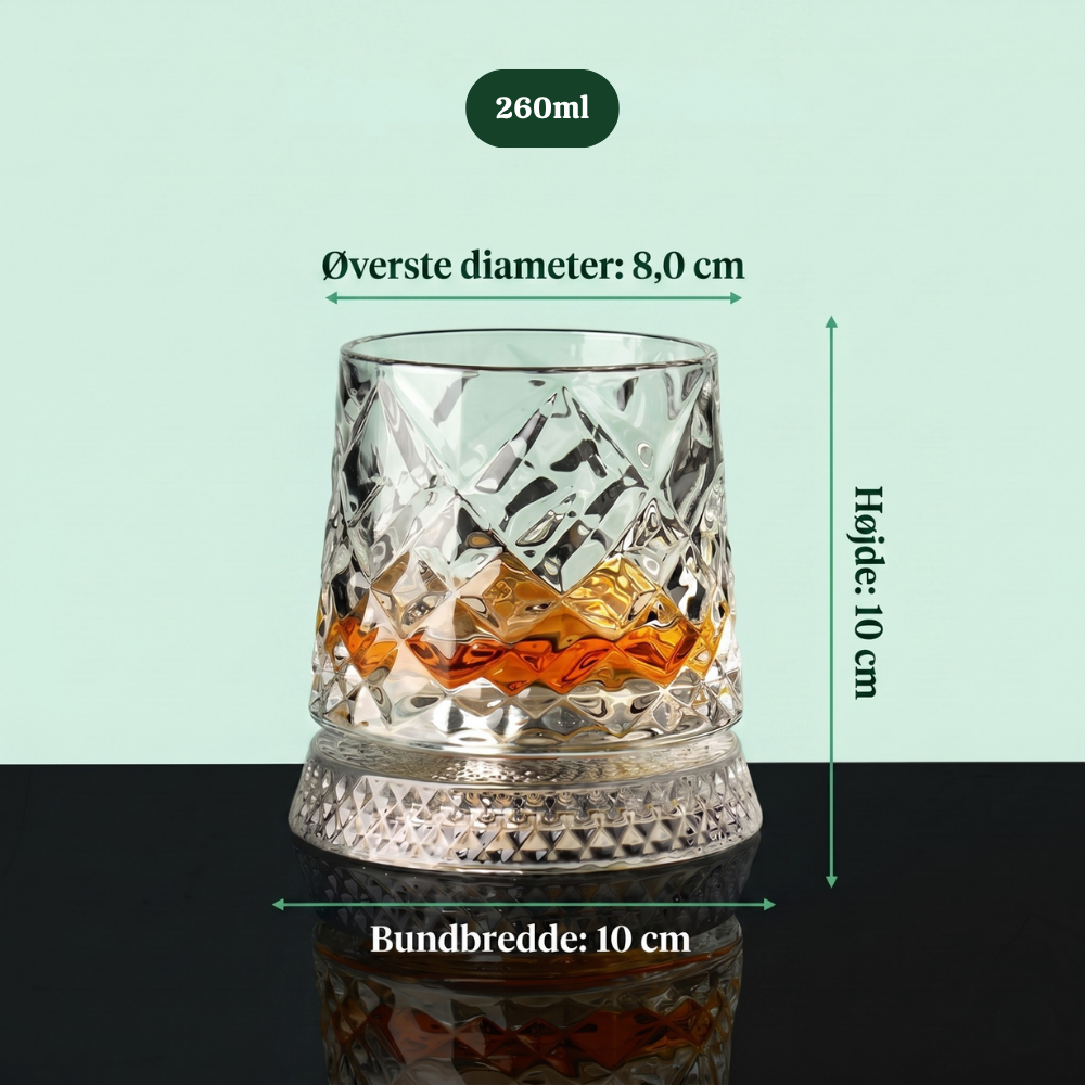SwirlSip™ – Bicchiere da whisky in cristallo rotante 360° Premium