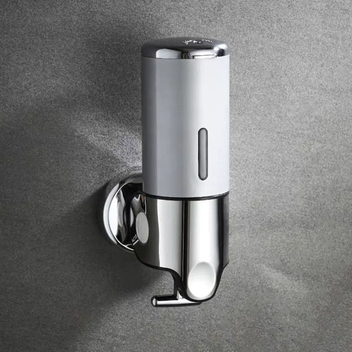 Distributore di sapone da parete | Acciaio inossidabile &amp; ABS | Design moderno | Salvaspazio &amp; Ricaricabile