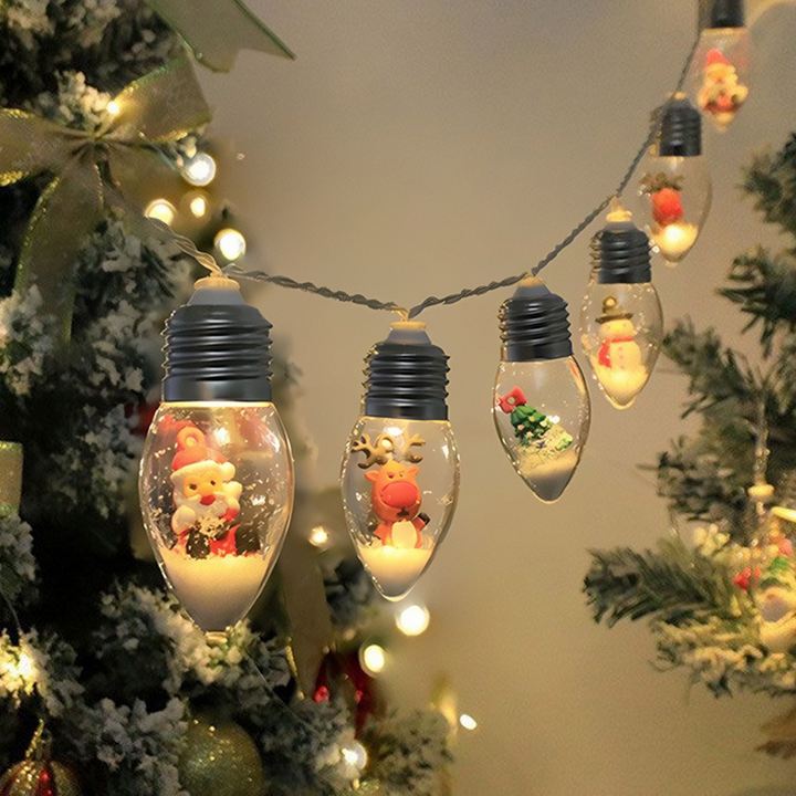 FrostGlow™ – Ghirlanda LED di Natale con Palline di Neve