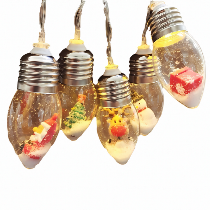FrostGlow™ – Ghirlanda LED di Natale con Palline di Neve