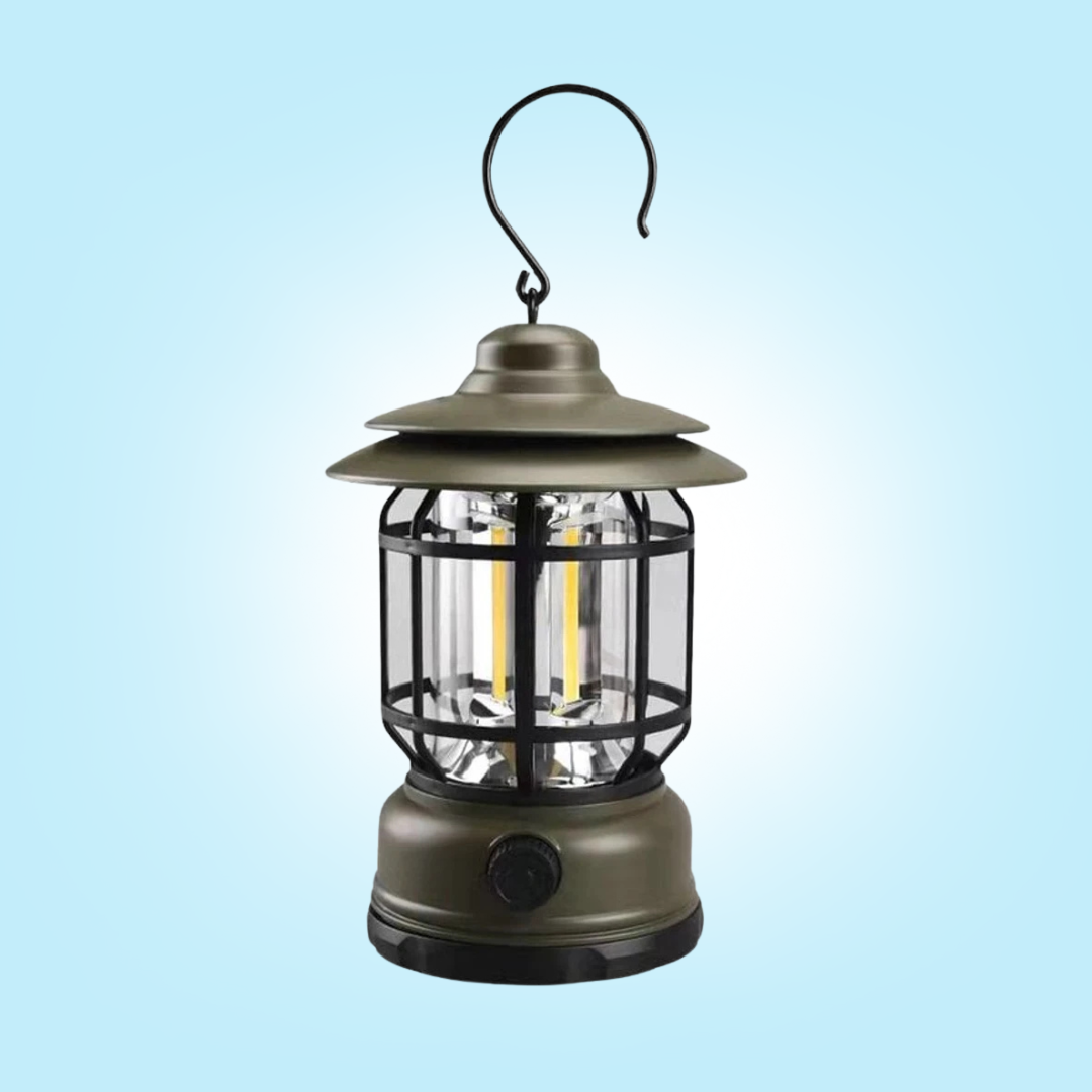LumiCamp™ – Lampe de Camping Rétro Portable