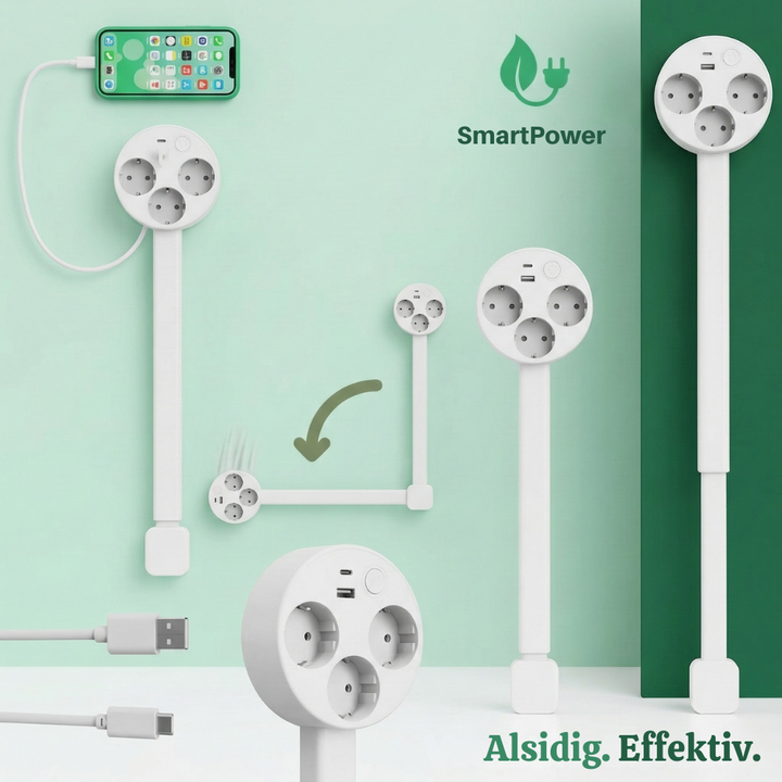 FlexPlug™ – Hub di estensione di corrente multi-prese regolabile