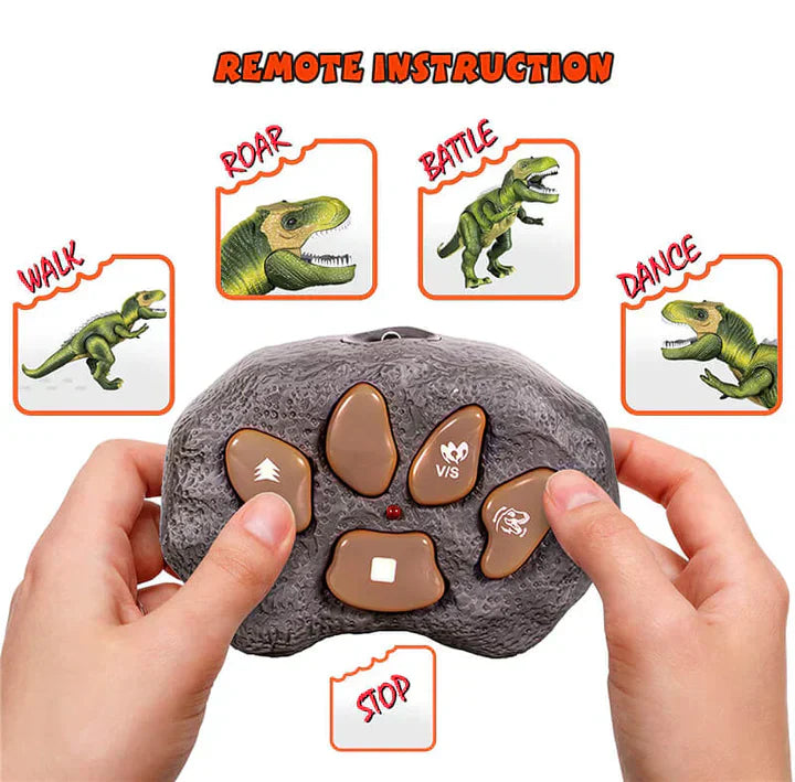 Giocattolo T Rex Dinosaurio Radiocomandato con Luce LED, Camminante e Ruggente per Bambini, Regalo Autunno 2025