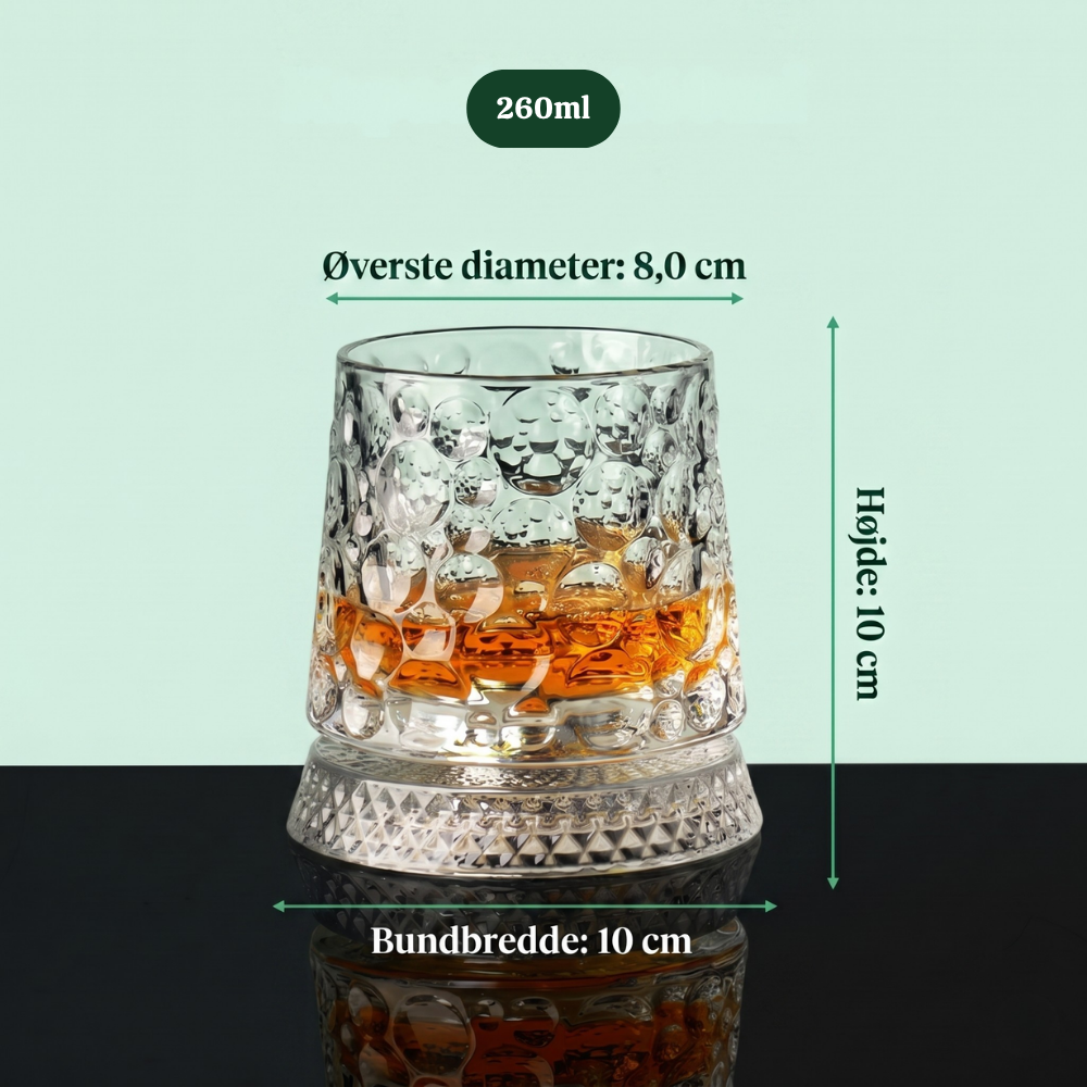 SwirlSip™ – Bicchiere da whisky in cristallo rotante 360° Premium