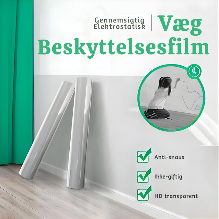 WallGuard™ – Pellicola Protettiva Murale Trasparente Elettrostatica