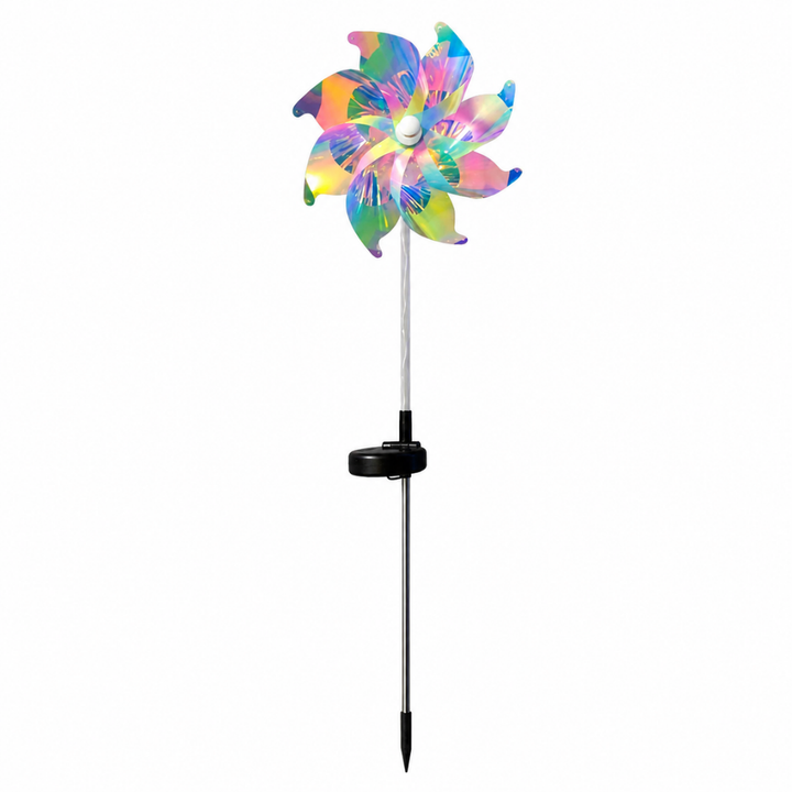 ColorTwirl™ – Turbina eolica a energia solare con luce arcobaleno per il giardino