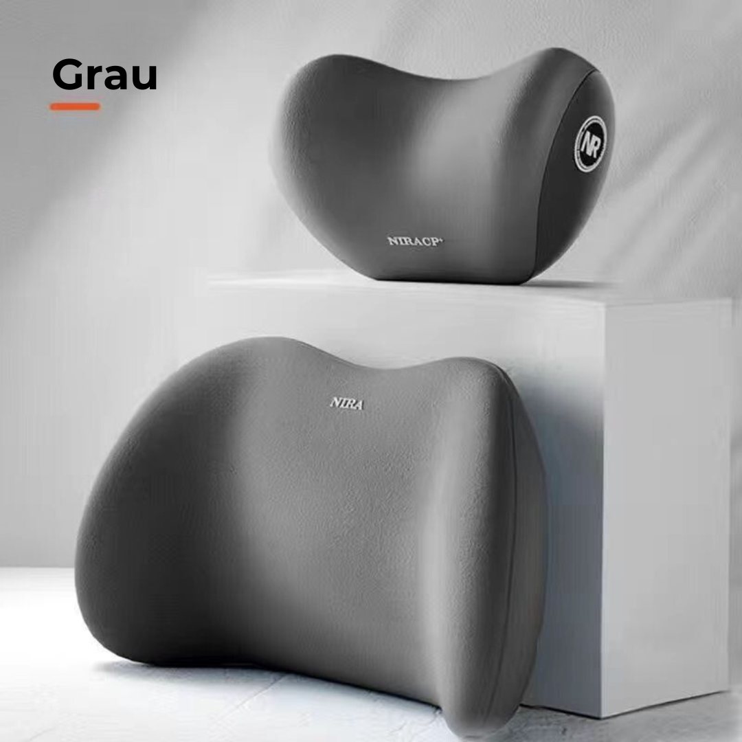 BequemesReisen™ Cuscino di supporto cervicale e lombare per auto