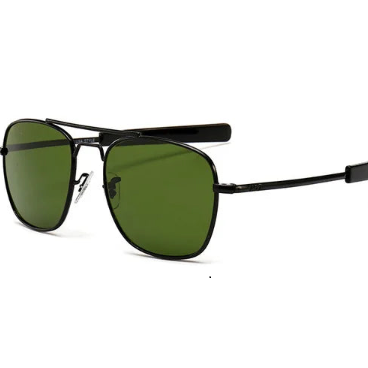Occhiali da Sole Vintage da Designer per Uomo AO con Stile Militare Americano