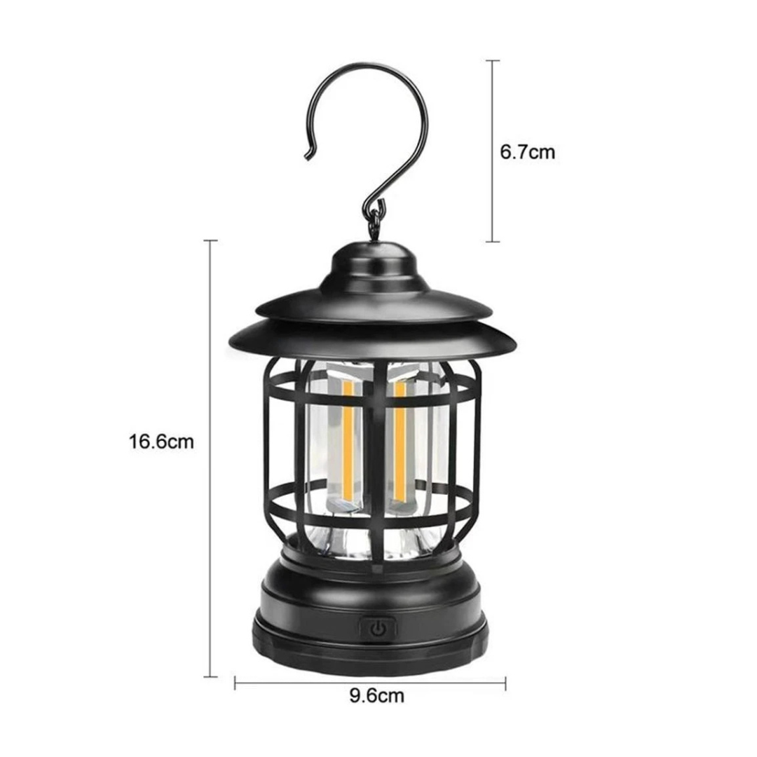 LumiCamp™ – Lampe de Camping Rétro Portable
