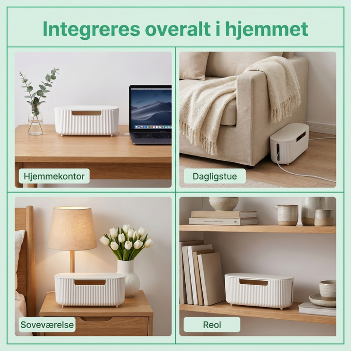 CableNest™ – Scatola Scandinava per Cavi e Gestione dei Cavi