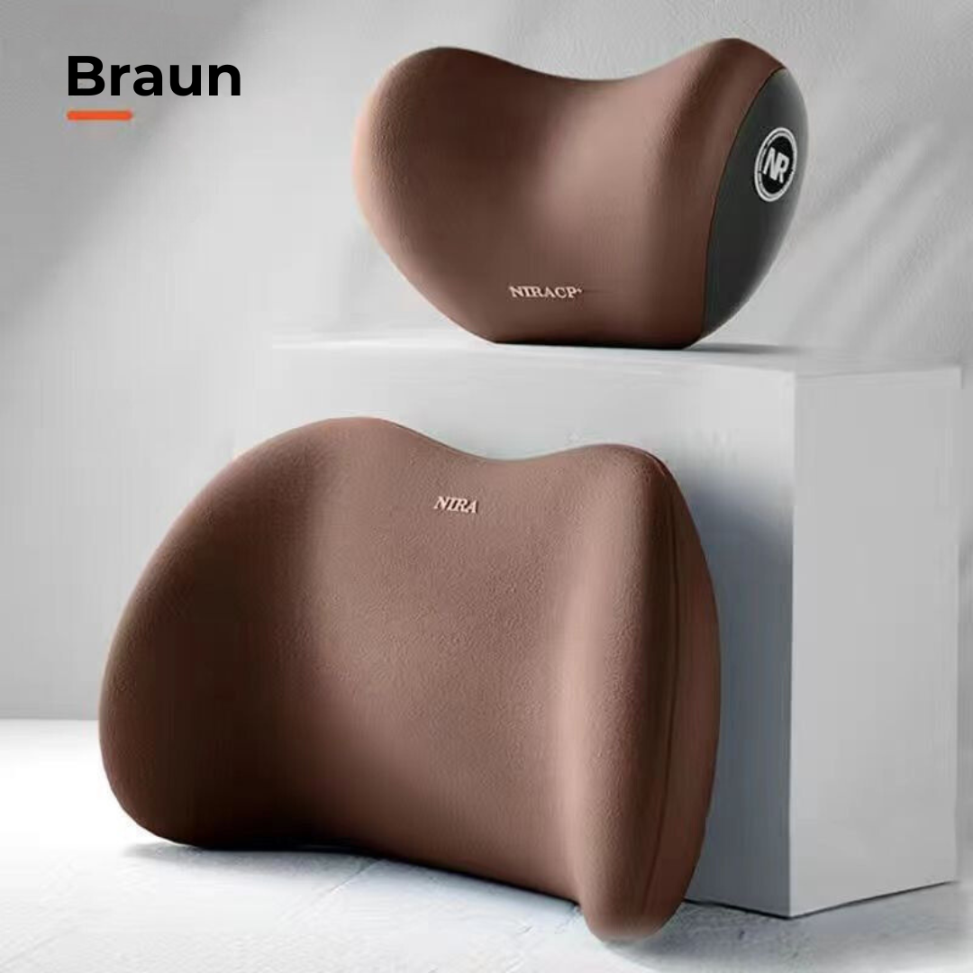 BequemesReisen™ Cuscino di supporto cervicale e lombare per auto