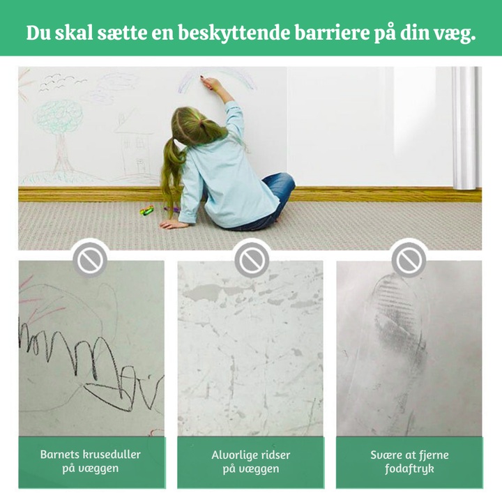 WallGuard™ – Pellicola protettiva murale trasparente elettrostatica