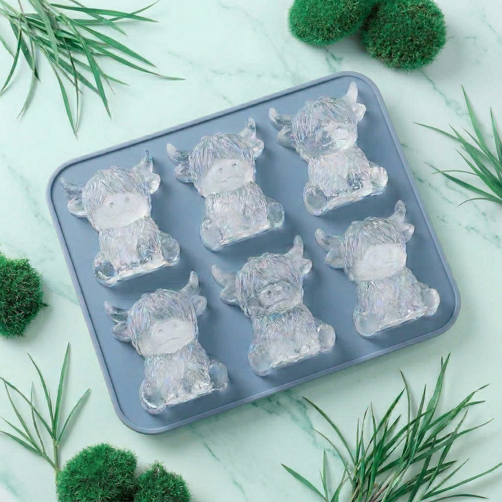 FrostMoo™ – Stampo per Ghiaccio 3D con Bestiame delle Highlands Scozzesi
