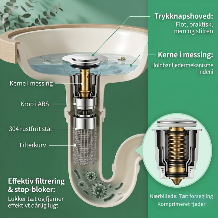 ClogFree™ – Filtro in Acciaio Inossidabile per Lavello da Cucina