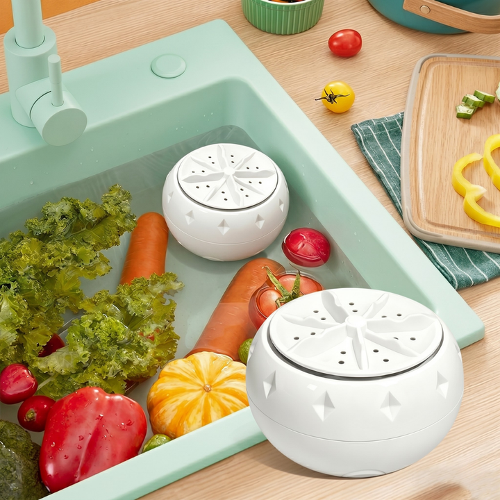 PureSpin™ – Pulitore Ultrasuoni Portatile per Abbigliamento e Alimenti