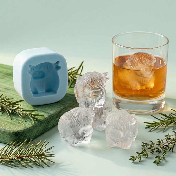 FrostMoo™ – Stampo per Ghiaccio 3D con Bestiame delle Highlands Scozzesi