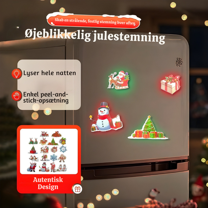 FestiShine™ – Set di Adesivi Murali Luminosi di Natale
