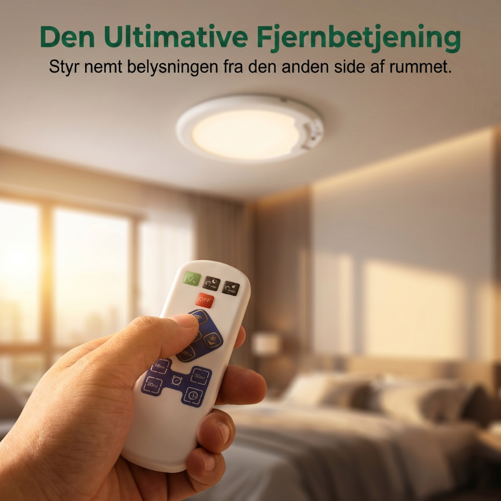 LumiCore™ – Lampada a soffitto LED senza fili con sensore di movimento