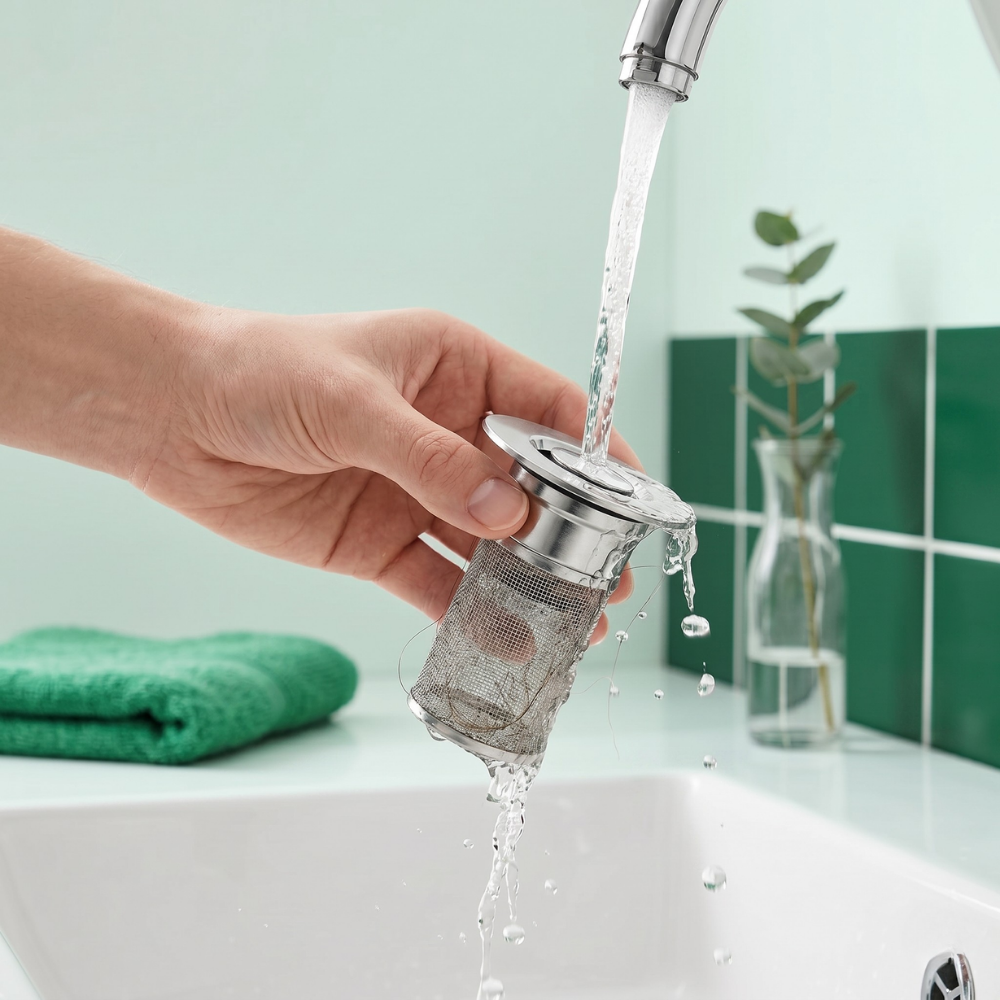ClogFree™ – Filtro in Acciaio Inossidabile per Lavello da Cucina