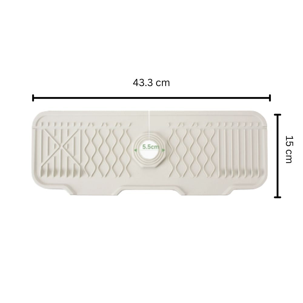Tappetino in Gomma per Lavello con Rubinetto Aqua Slope