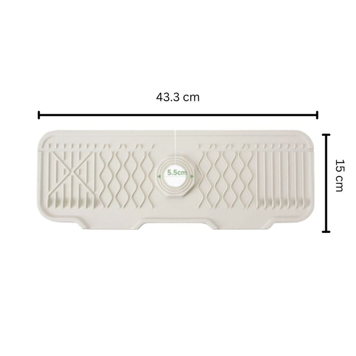 Tappetino in Gomma per Lavello con Rubinetto Aqua Slope