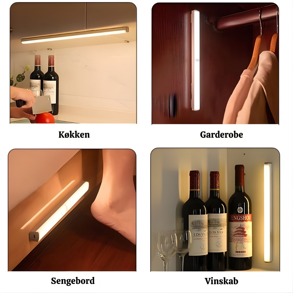 LumoBar™ – Barra LED Magnetica Intelligente con Sensore di Movimento