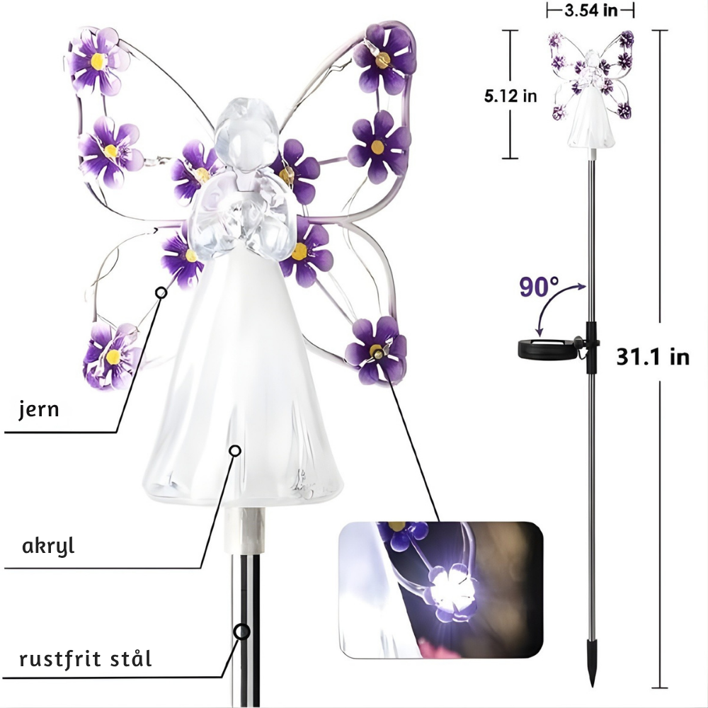 DivinaLight™ – Illuminazione da giardino a forma di angelo ad energia solare