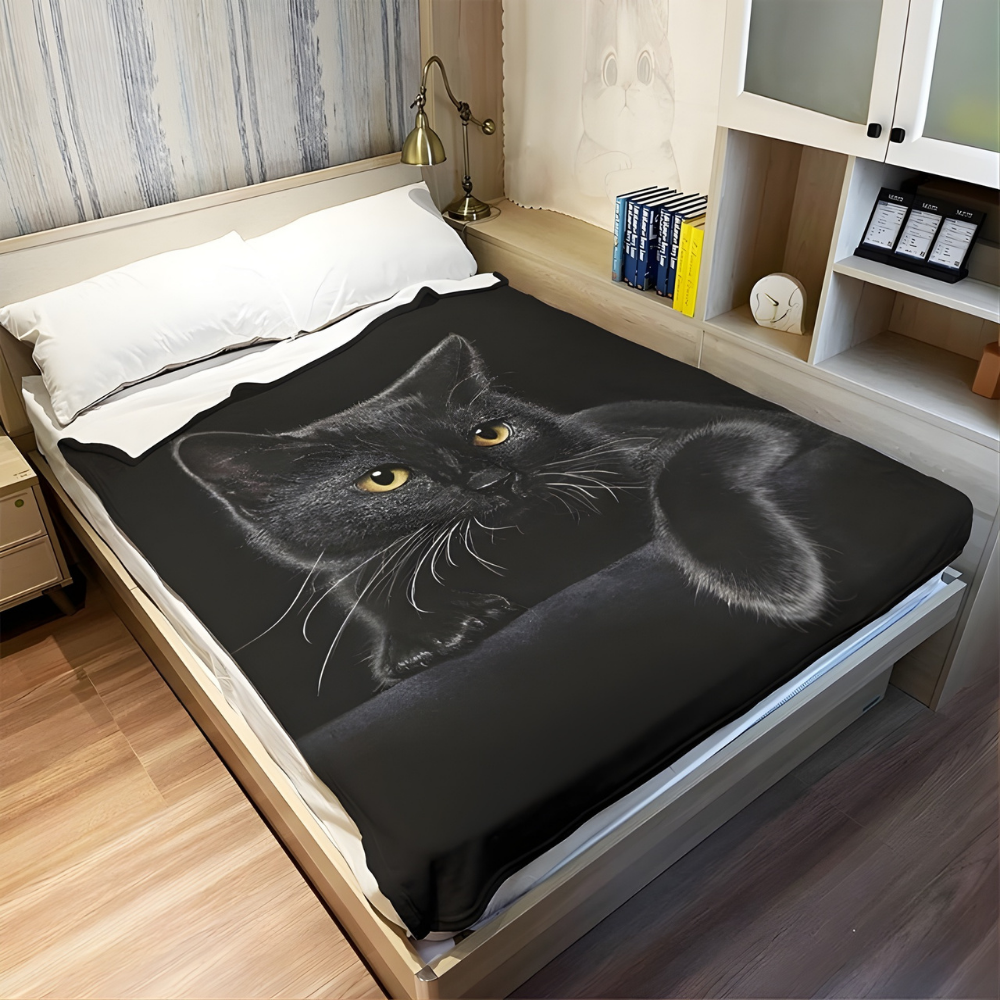 NightPurr™ – Tappeto Elegante Nero con Sensazione di Morbidezza