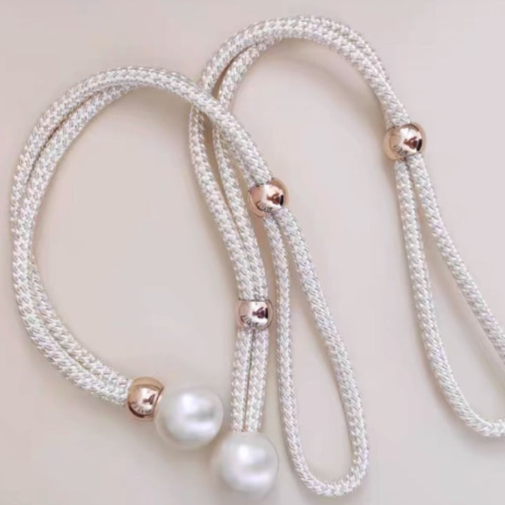 Fascia per Tende in Perle Lucide | Set da 2 Pezzi