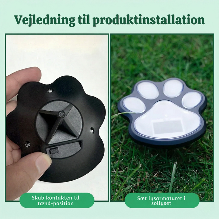 GlowPaws™ – Lampade Solari per Sentieri per Zampe di Animali