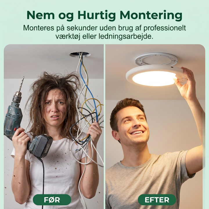 LumiCore™ – Lampada a soffitto LED senza fili con sensore di movimento