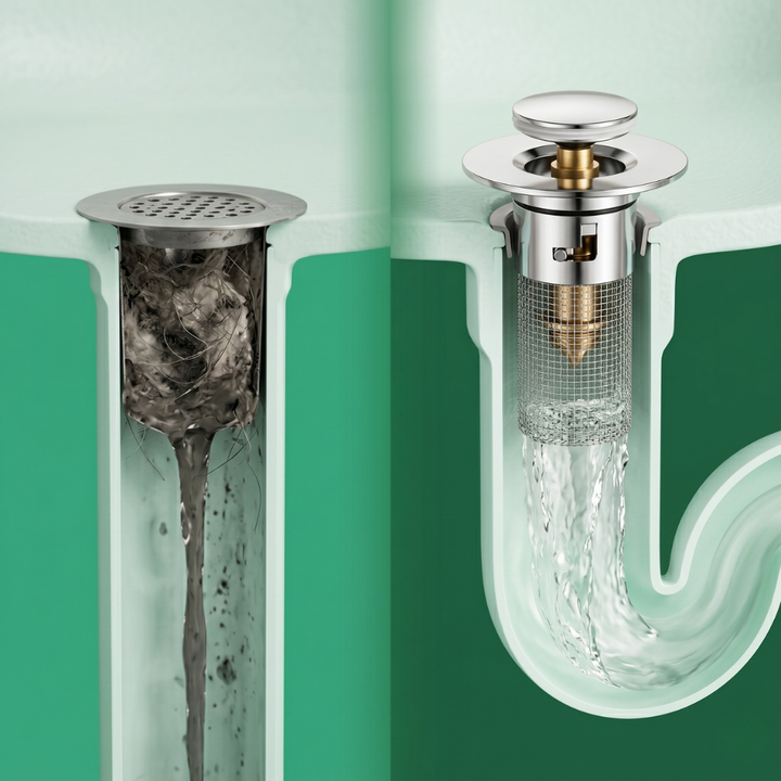 ClogFree™ – Filtro in Acciaio Inossidabile per Lavello da Cucina