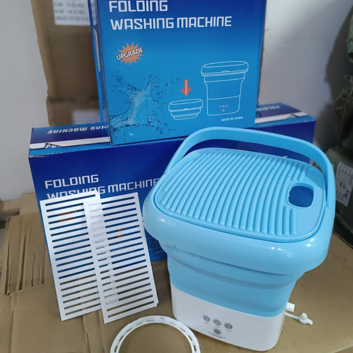 Mini lavatrice pieghevole 3L | 3 modalità di lavaggio + 2 min di centrifuga | Dispositivo di lavaggio da viaggio 1,5 kg | Per campeggio, dormitori e vacanze