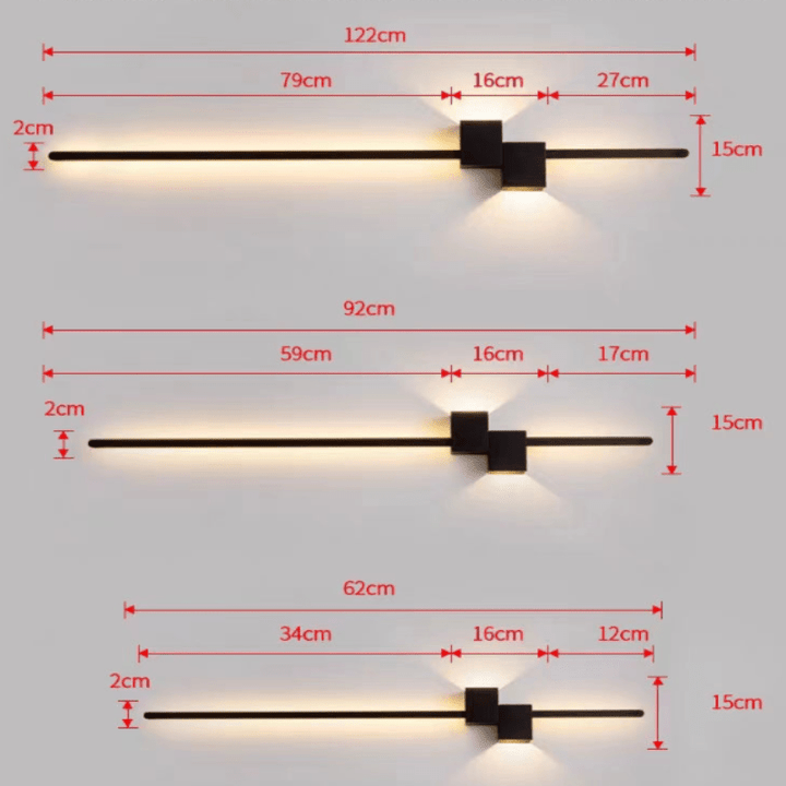 LINESTRIPE - Lampada da parete LED minimalista per un ambiente moderno