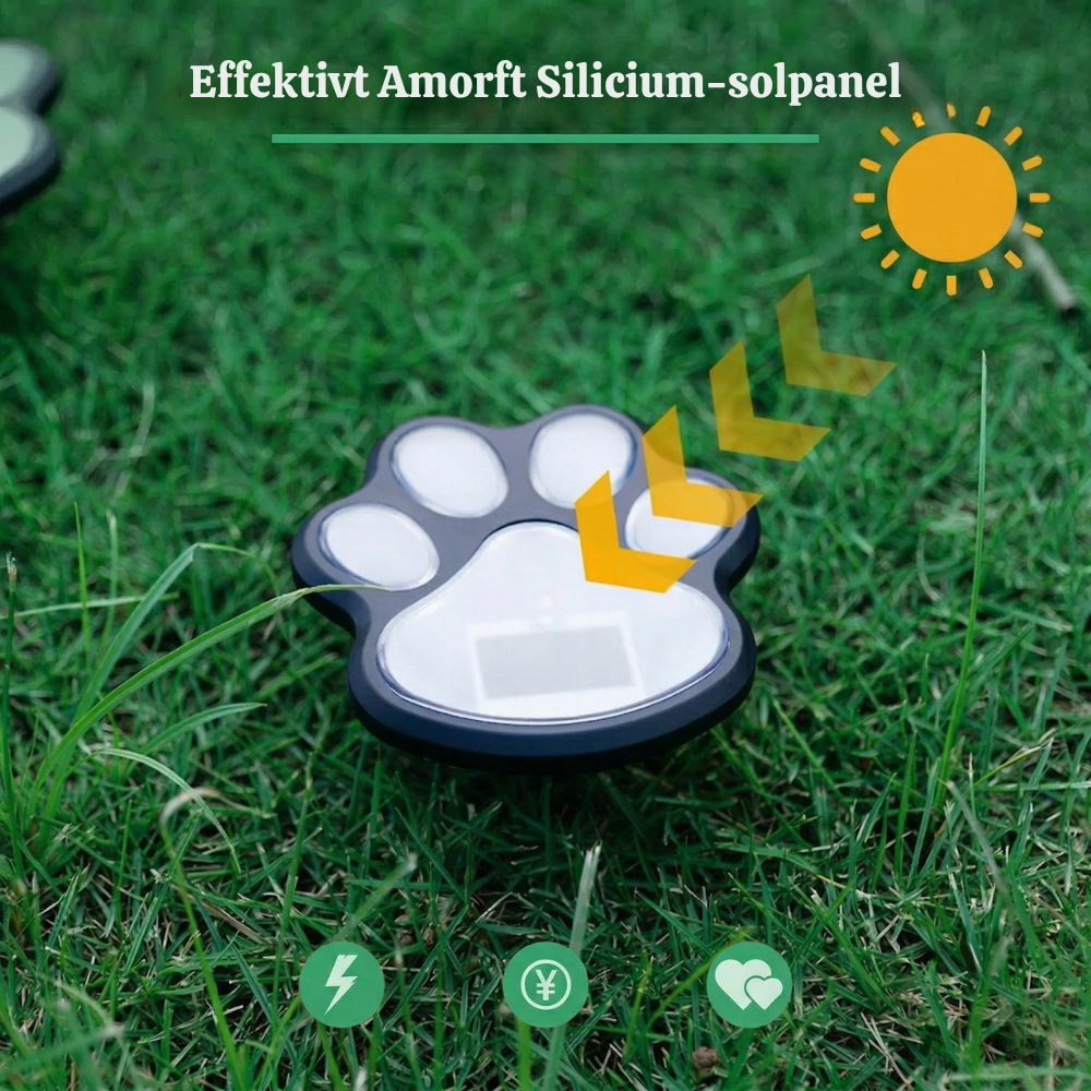 GlowPaws™ – Lampade Solari per Sentieri per Zampe di Animali