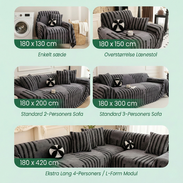 SofaHaven™ – Copertura per divano in velluto antiscivolo