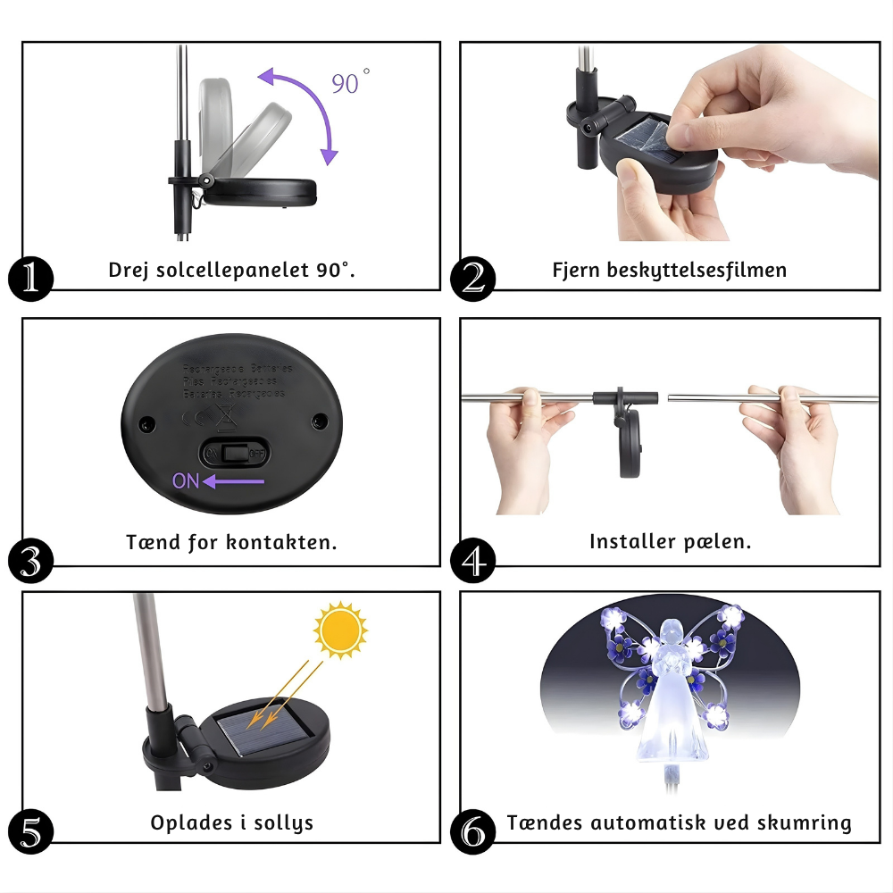 DivinaLight™ – Illuminazione da giardino a forma di angelo ad energia solare