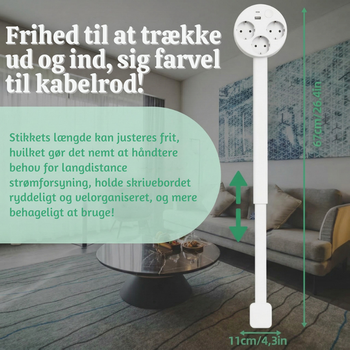 FlexPlug™ – Hub di prolunga multi-prese regolabile