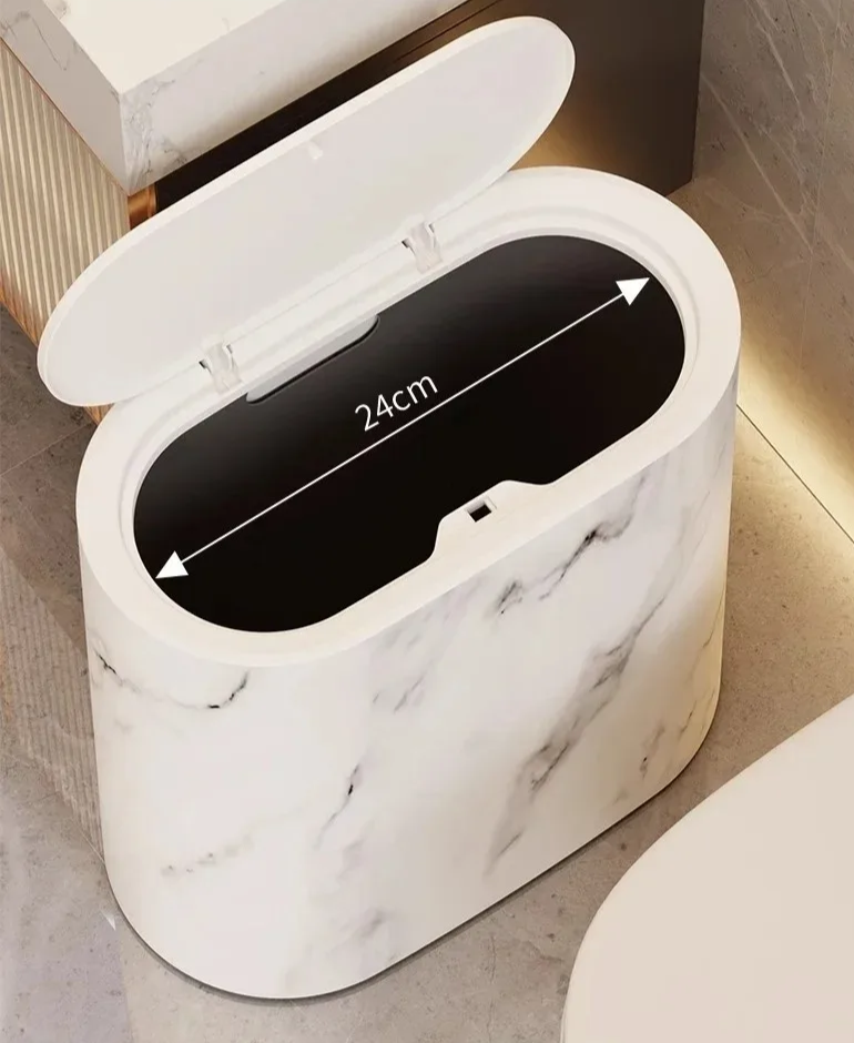 Cestino con Design in Marmo