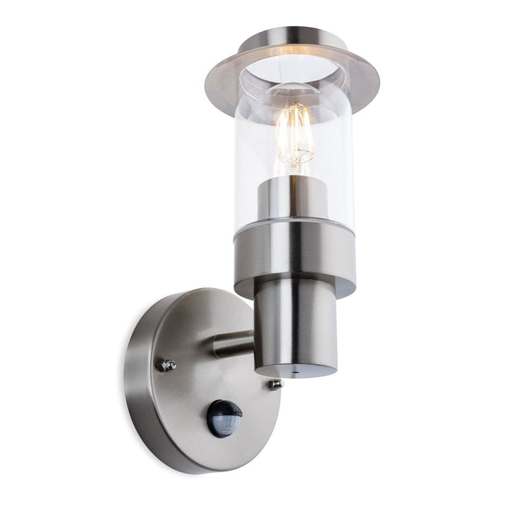 Lampada da Parete Esterno Hayes PIR, Acciaio Inossidabile