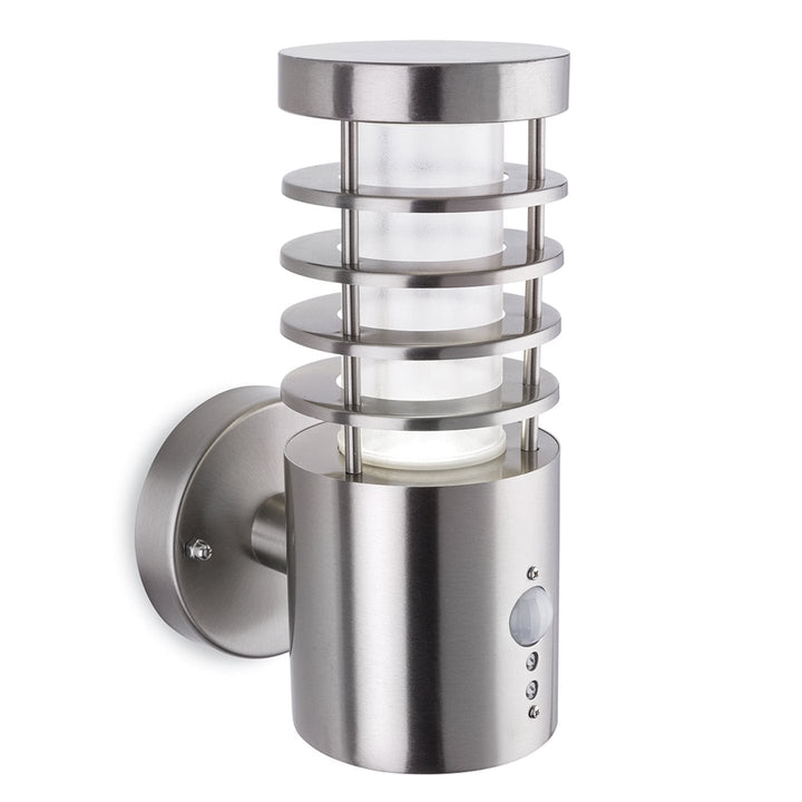 Riston PIR LED Luce da Parete Esterno, Acciaio Inossidabile