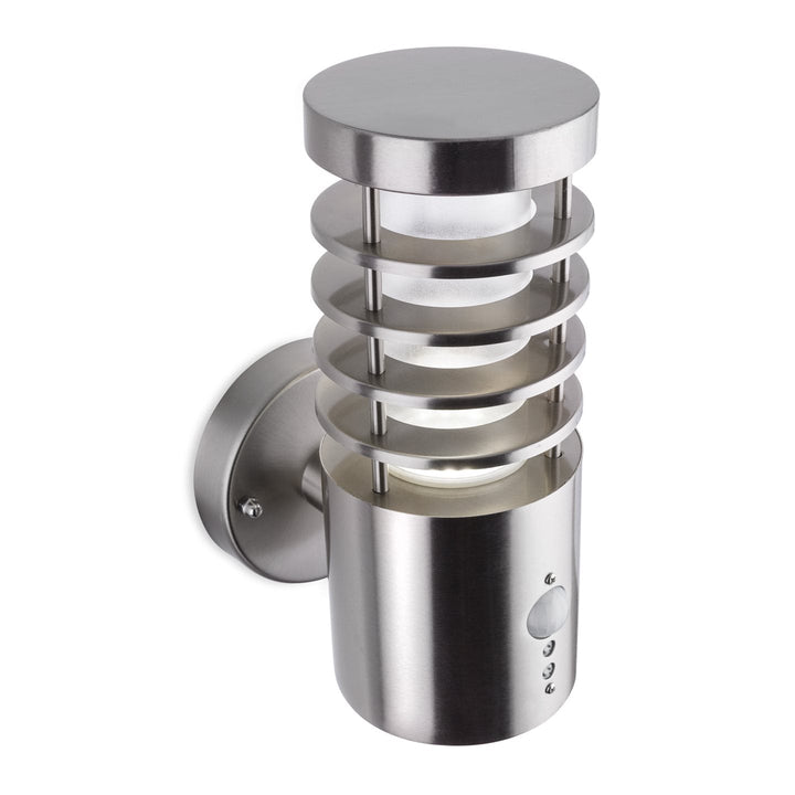 Riston PIR LED Luce da Parete Esterno, Acciaio Inossidabile