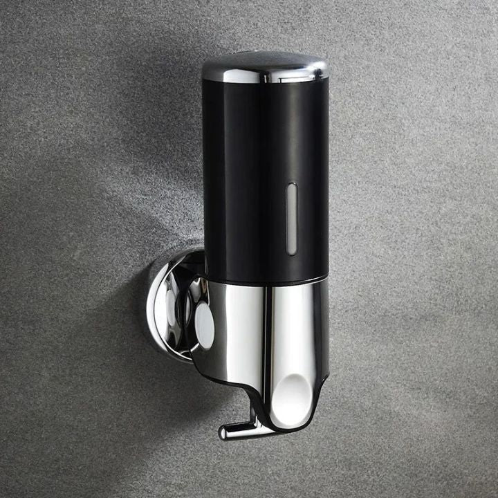 Distributore di sapone da parete | Acciaio inossidabile &amp; ABS | Design moderno | Salvaspazio &amp; Ricaricabile