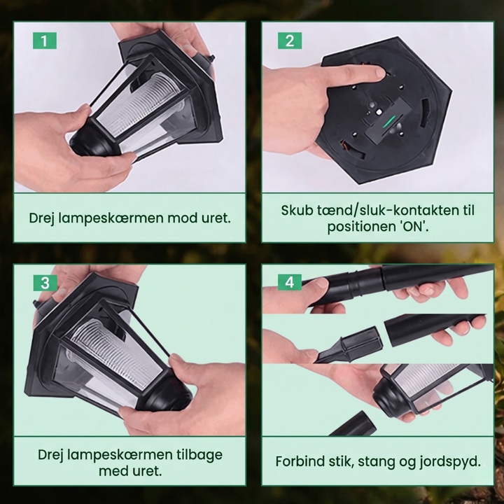 GlowHaven™ – Lampe de jardin solaire pour chemins et allées